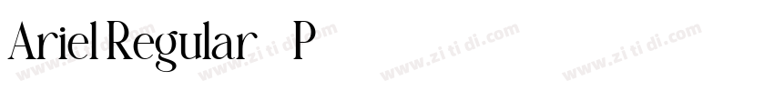 Ariel Regular 3P7字体转换